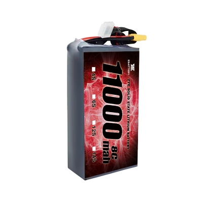 Factory Sale 11000mAh 11Ah Rechargeable Solid State Battery 6S 12S 23.7V Lithium Polymer Battery for rc boats