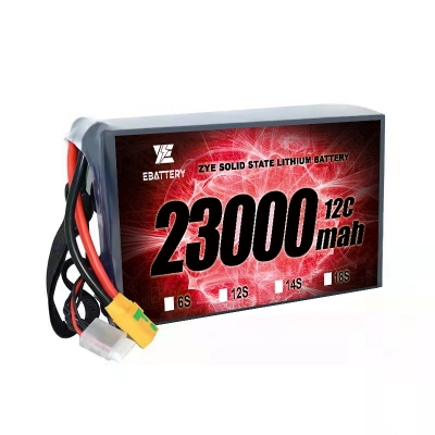 Custom High Voltage 6S 7S 8S 12S 14S 23Ah 23000mah Solid State Lithium Battery Pack for RC cars