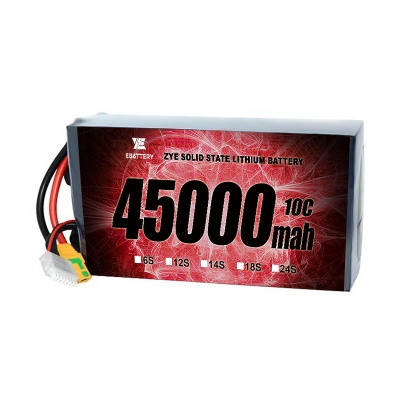 Light Weight 45Ah 45000mah Solid State Li-ion Battery 3S 6S 12S Drone Battery Pack for Aircraft