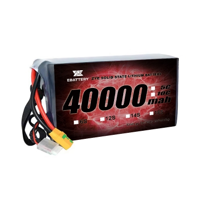 High Energy Density 6S 12S 40000mah 40ah Solid State Lithium Battery for Remote Control Aircraft