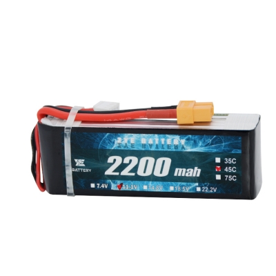 ZYE lipo battery 11.1v3s 14.8v4s 22.2v6s 2200mah pack for airplane